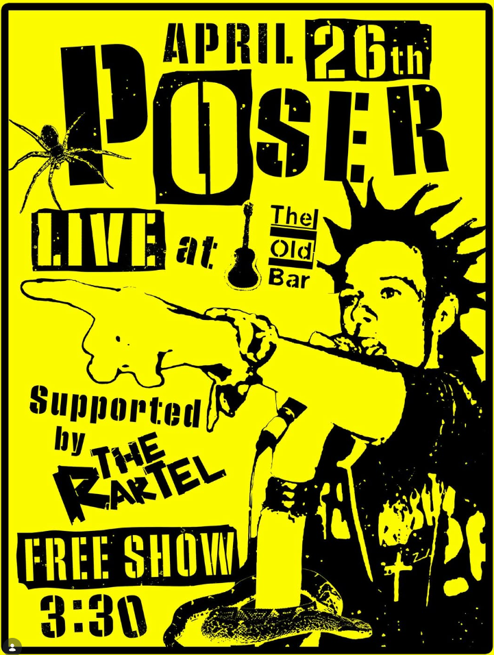 FREE ENTRY ARVO SHOW w/ POSER + THE RARTEL