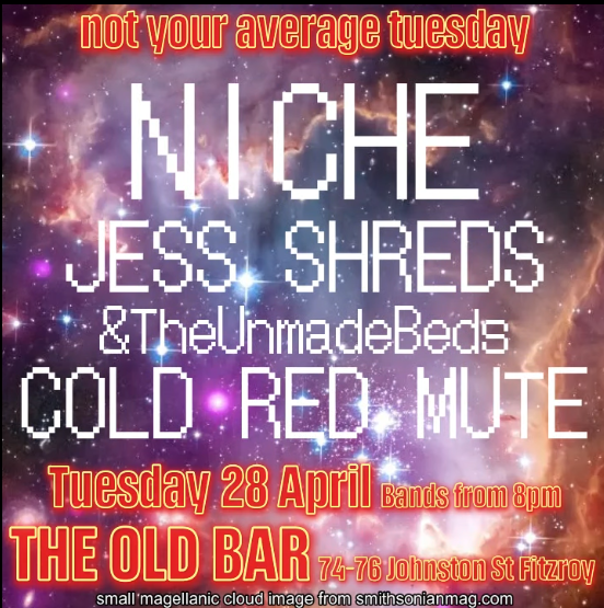 NICHE + JESS SHREDS + COLD RED MUTE