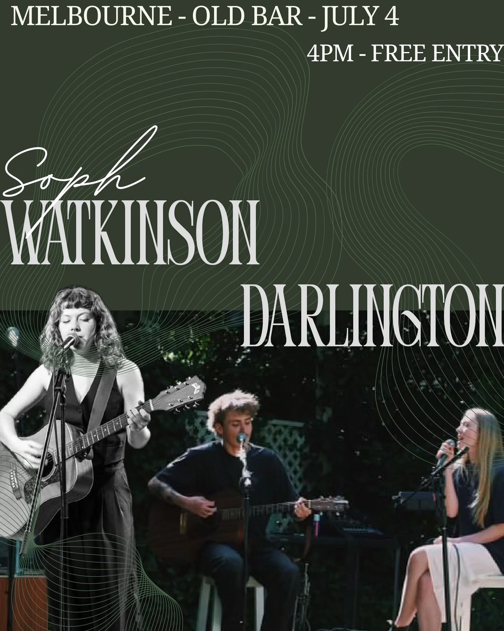 FREE ENTRY ARVO SHOW w/ SOPHIA WATKINSON + DARLINGTON
