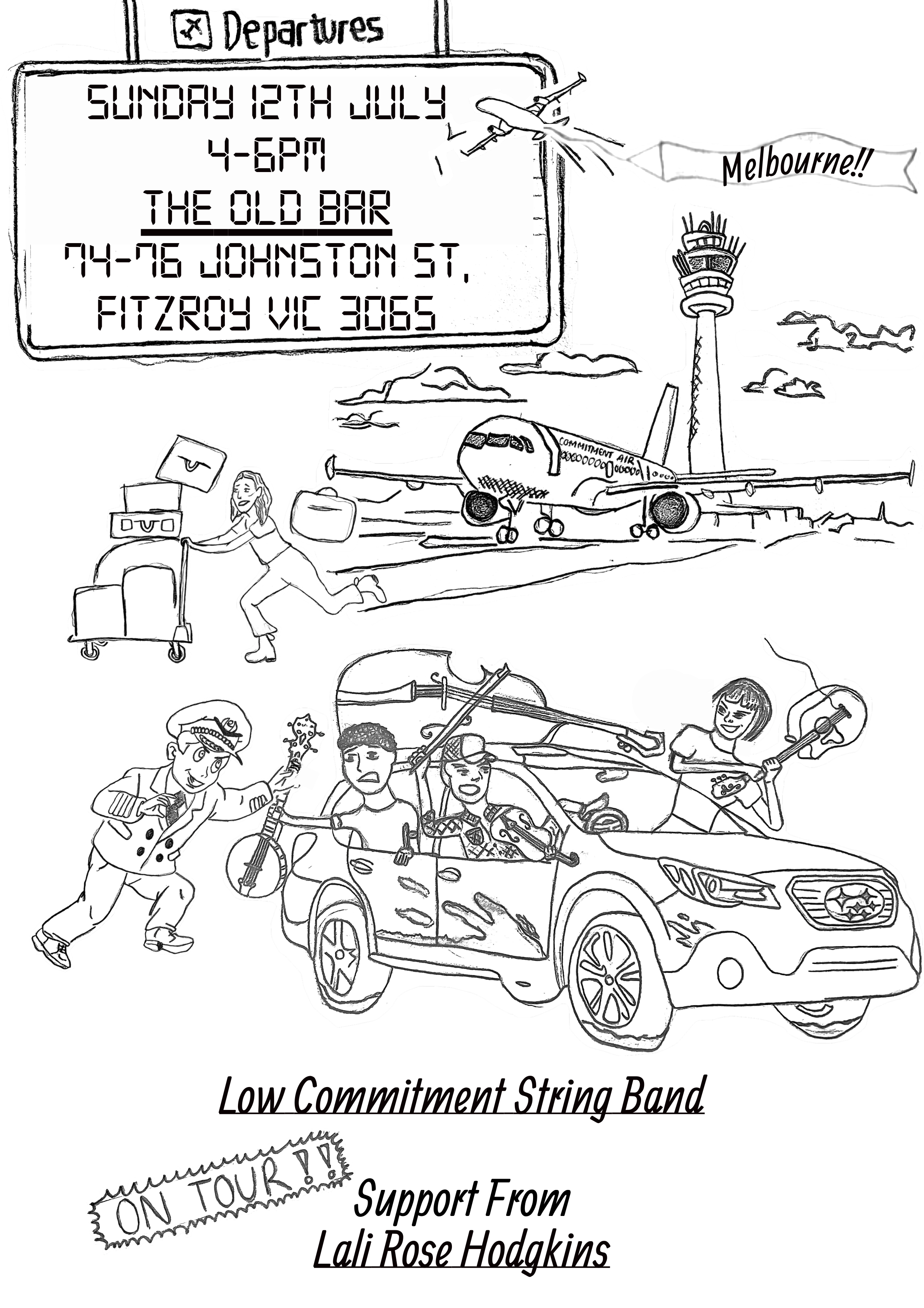 FREE ENTRY ARVO SHOW w/ LOW COMMITMENT STRING BAND + LALI ROSE HODGKINS