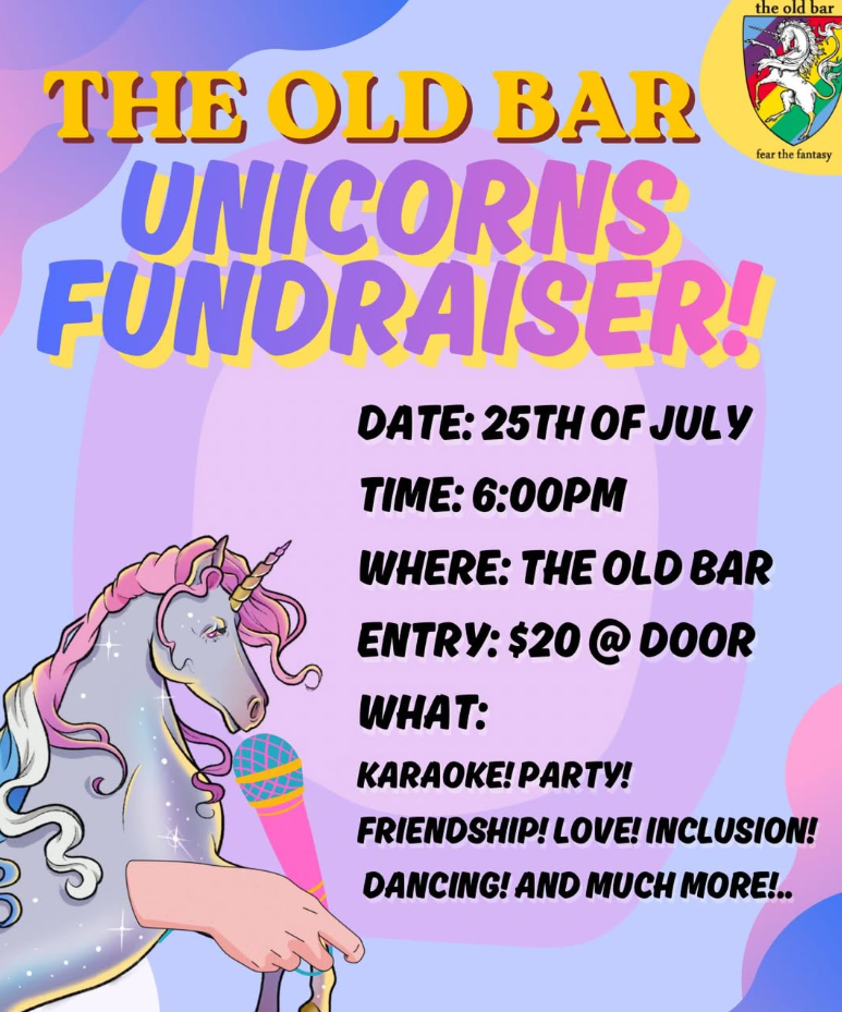 OLD BAR UNICORNS KARAOKE FUNDRAISER PARTY