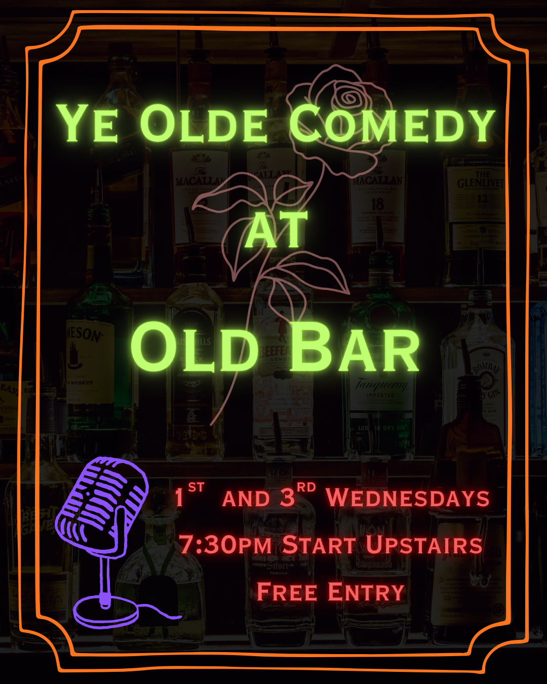 FREE ENTRY OLD BAR COMEDY UPSTAIRS