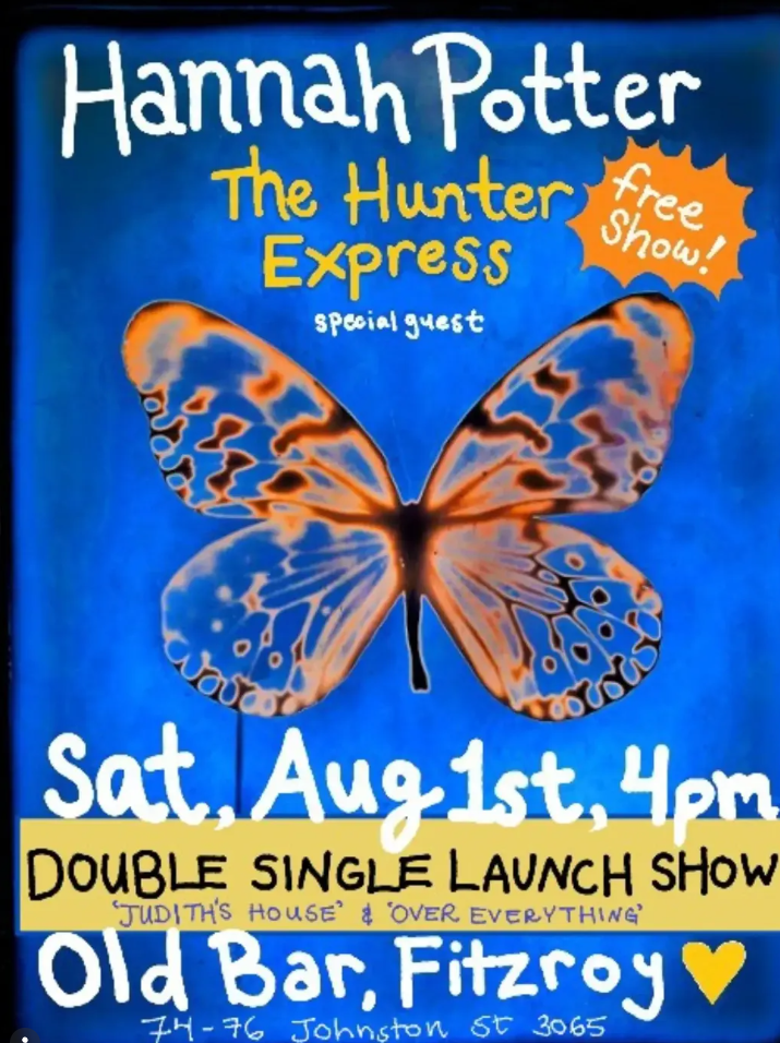 FREE ENTRY ARVO SHOW w/ HANNAH POTTER + THE HUNTER EXPRESS