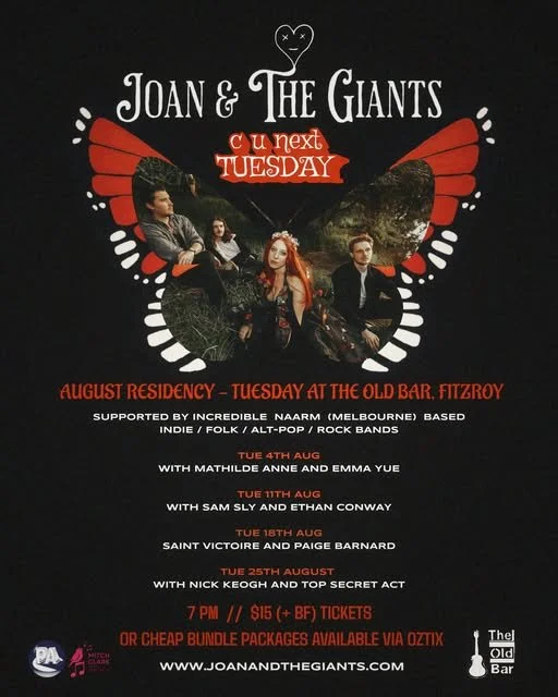JOAN & THE GIANTS - residency + SAM SLY + ETHAN CONWAY