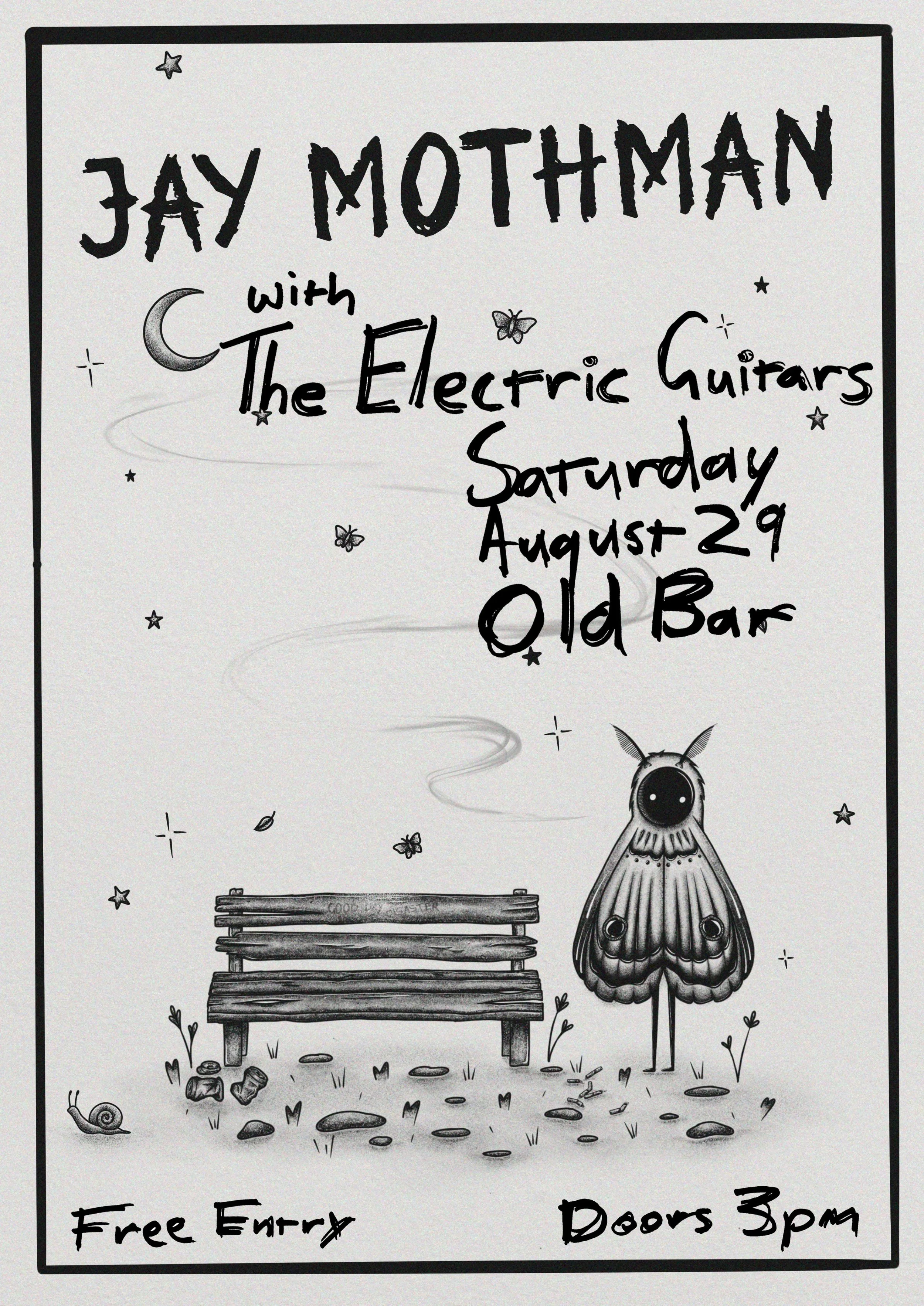 FREE ENTRY ARVO SHOW w/ JAY MOTHMAN + ELECTRIC GUITARS