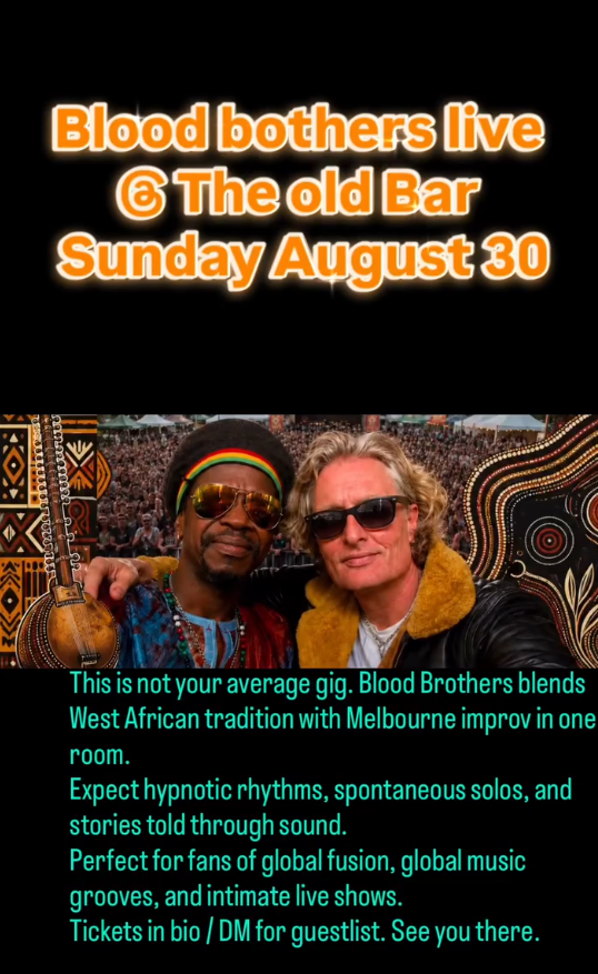 FREE ENTRY ARVO SHOW w/ BLOOD BROTHERS 2 x SETS