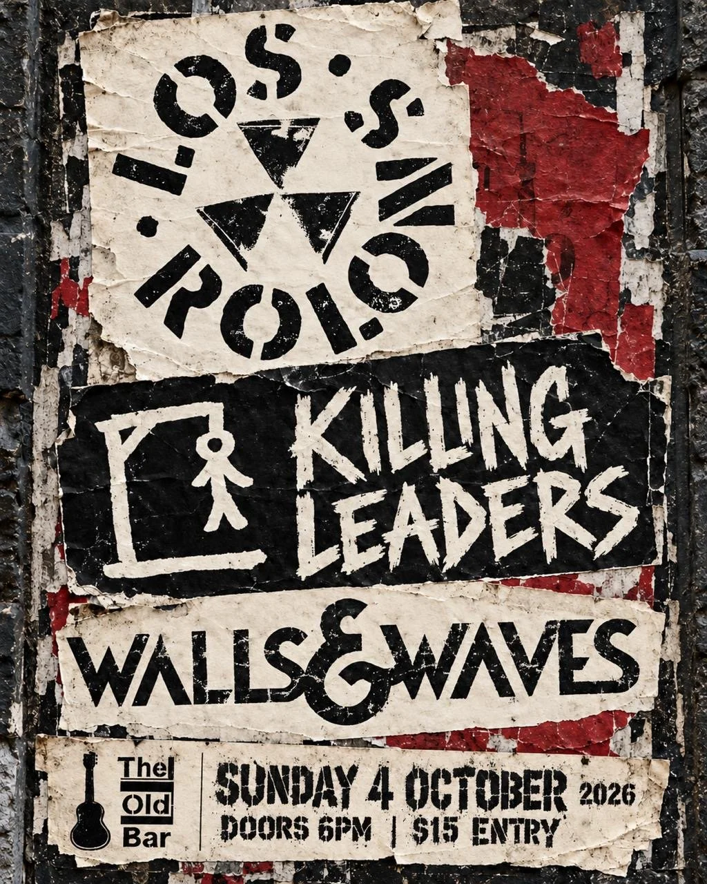 LOS ROLONS + KILLING LEADERS + WALLS &amp; WAVES
