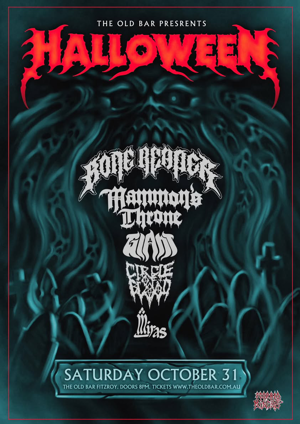 HALLOWEEN AT THE OLD BAR W/ BONE REAPER (SA) + MAMMON'S THRONE + GIANT + CIRCLE OF BLOOD + MIRAS