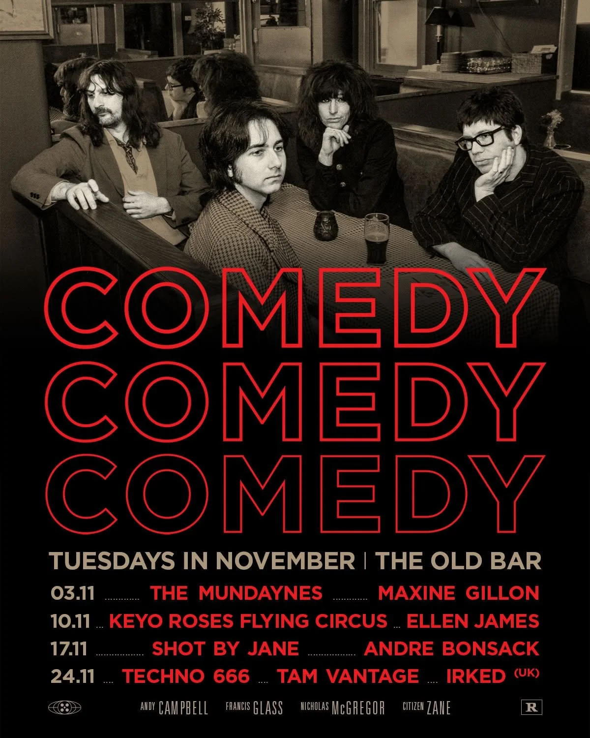 COMEDY - residency + SHOT BY JANE + ANDRE BONSACK