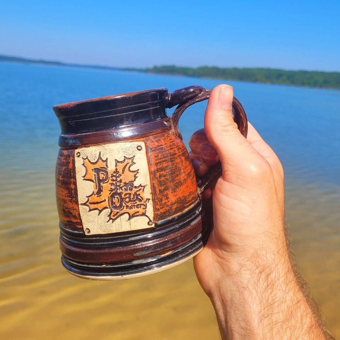 Story time:
Most of my mugs have a wide bottom on them. Not only do I like the aesthetics of them, this also makes them especially resistant to tipping over. 
My family and I decided to go swimming at the lake this morning. As I'm putting one of my d