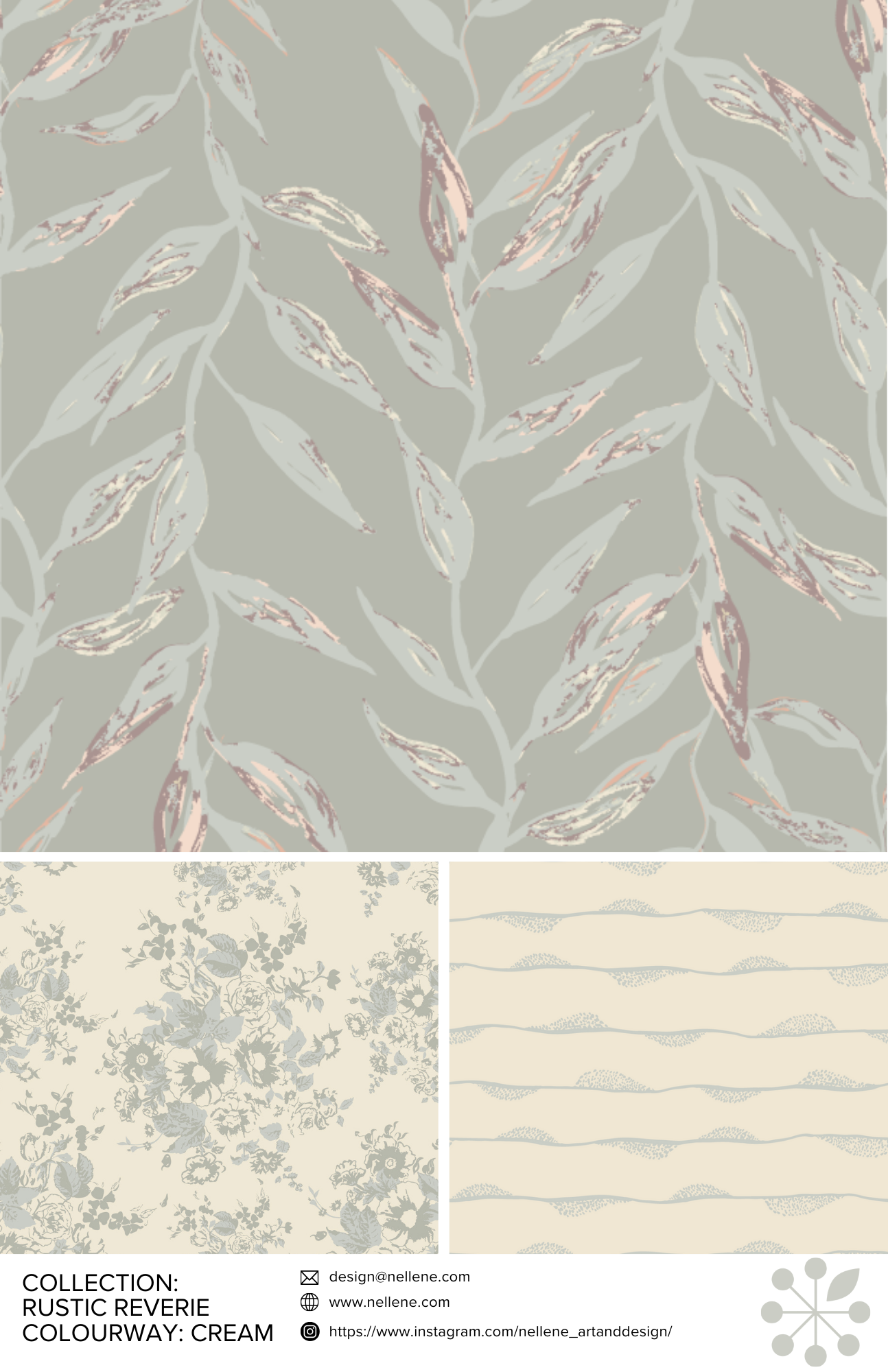 Rustic Reverie Collection - Cream colourway