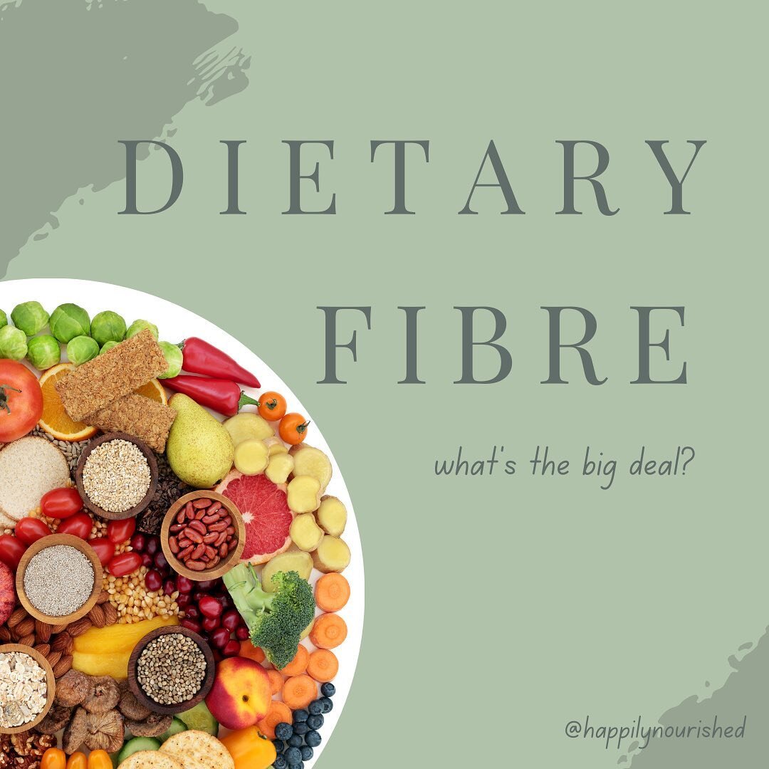 Dietary Fibre is a superstar ⭐️ nutrient for gut health. 
By definition it&rsquo;s edible plant materials that aren&rsquo;t digested by enzymes in your digestive tract. It travels through your intestines delivering nutrients. 
Fibre is also key in lo