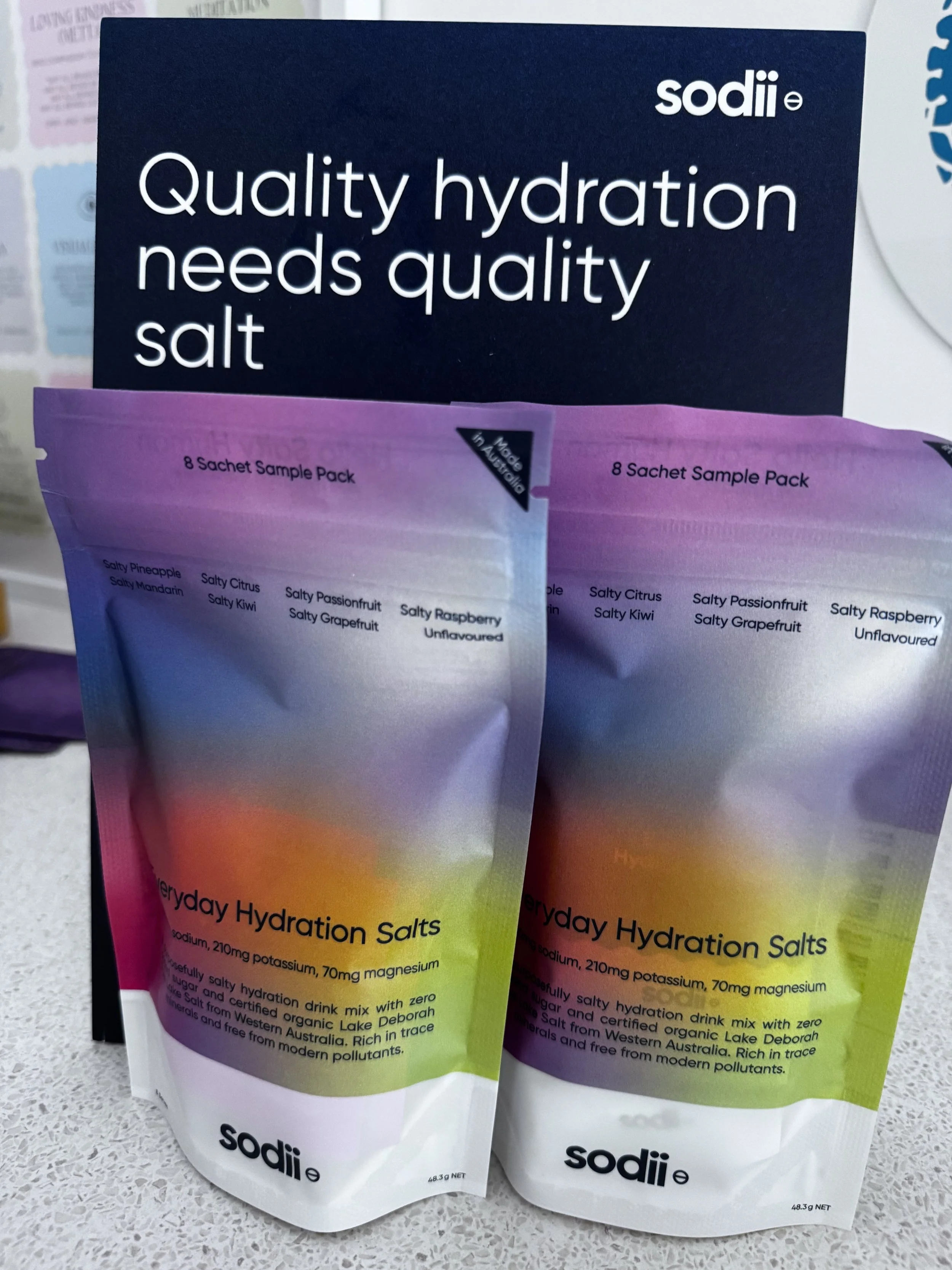 Sodii is highly regarded in Australia as a premium, effective electrolyte brand,