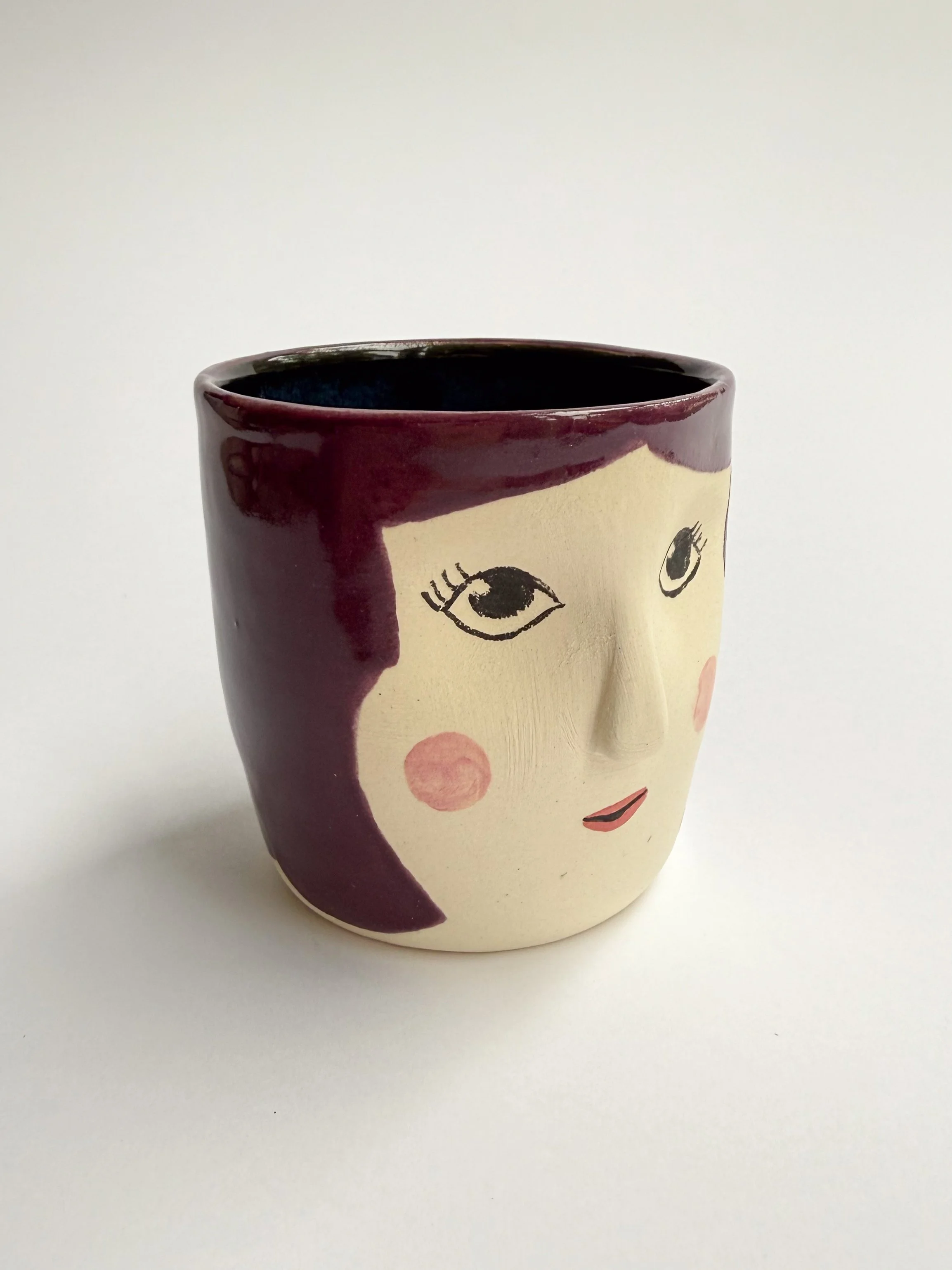 Burgundy Face Cup - #1