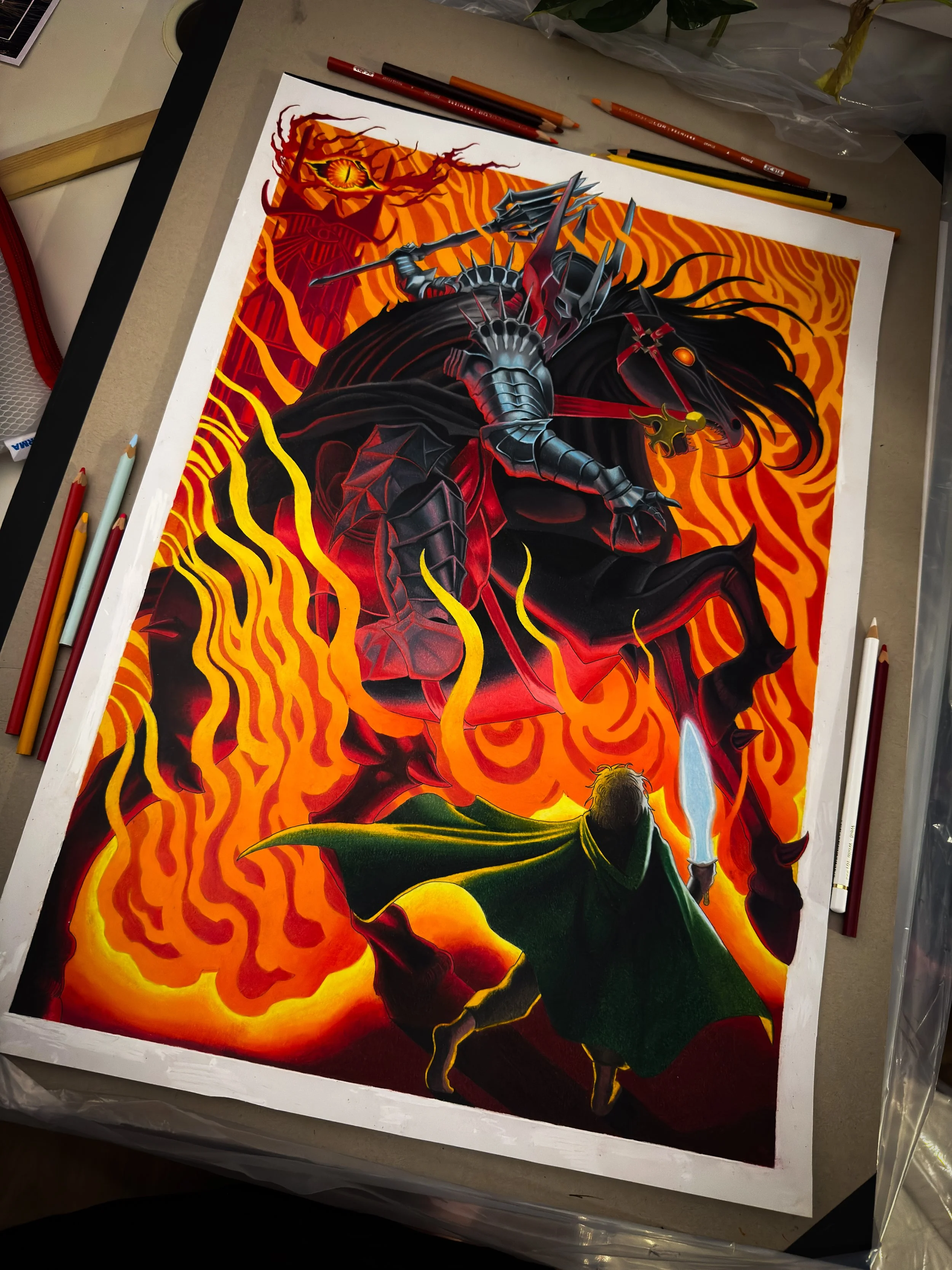 A2 Sauron LOTR Fine Art Print