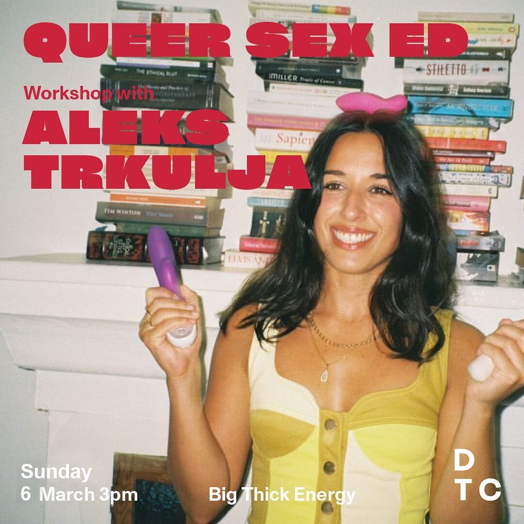 Have you bought a ticket to Queer Sex Ed workshop yet? They're an absolute steal at $35, and you'll be learning how to queer your sex life, and improve your communication skills. 

This workshop is a part of @bigthickenergy_ festival, so be sure to c