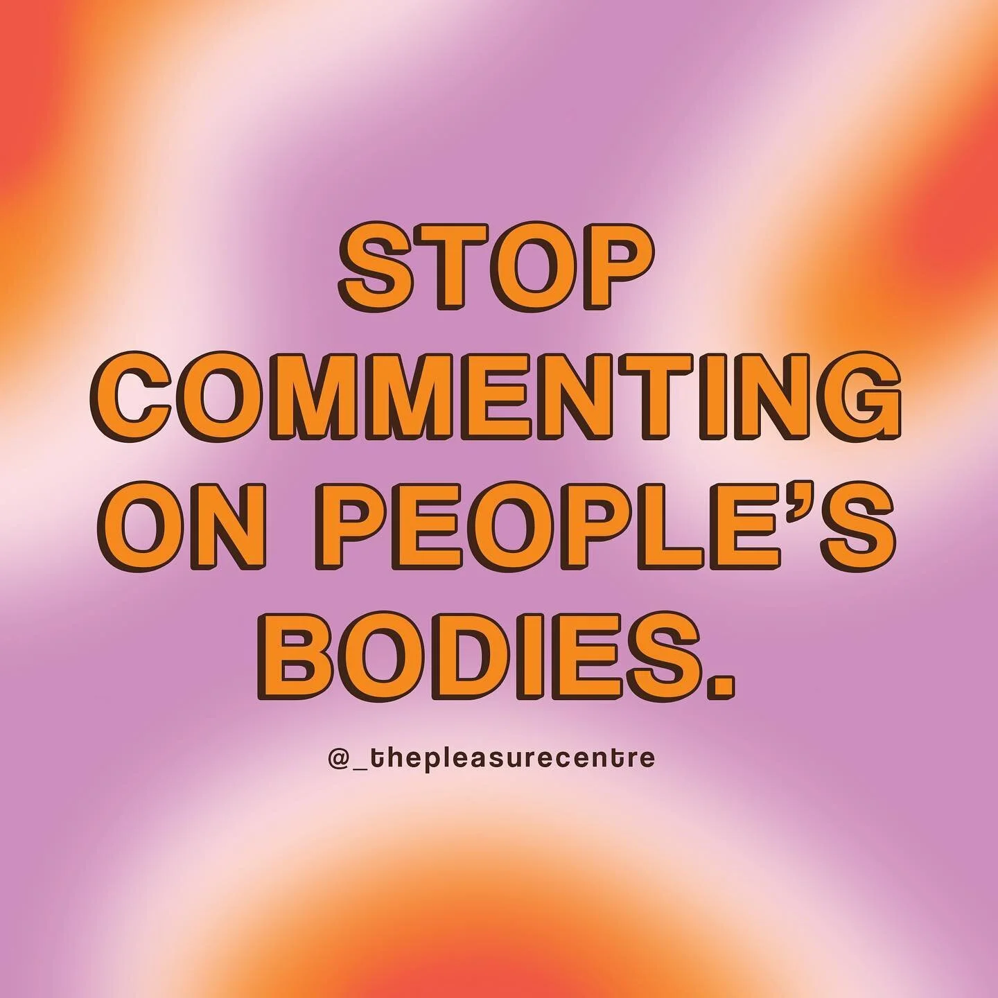 I believe people comment on bodies for two main reasons. 

1. It&rsquo;s patriarchal. People have objectified others (especially women/femme identifying) for centuries, because historically adhering to beauty ideals and being physically attractive wa