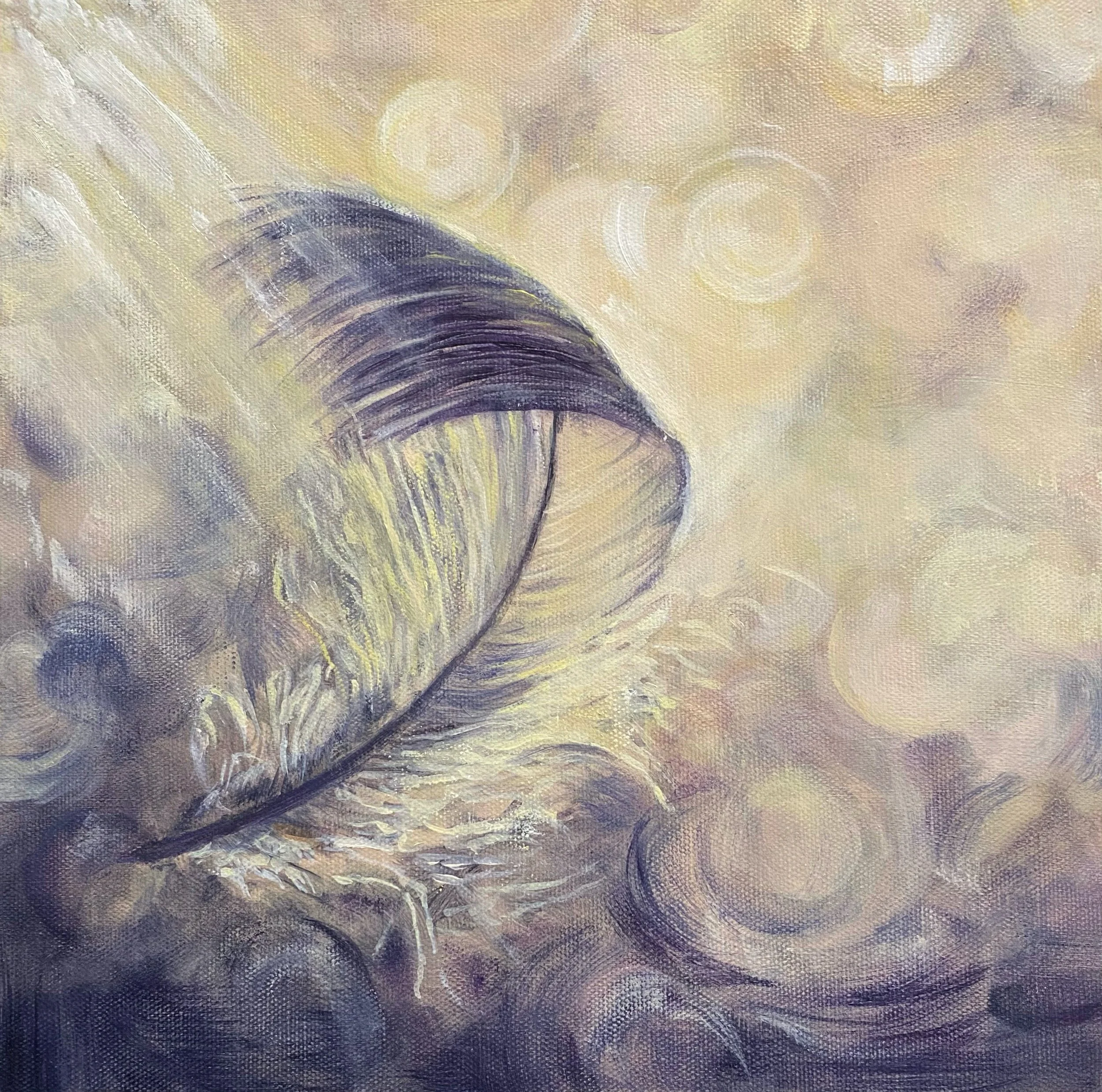 Painting of a feather