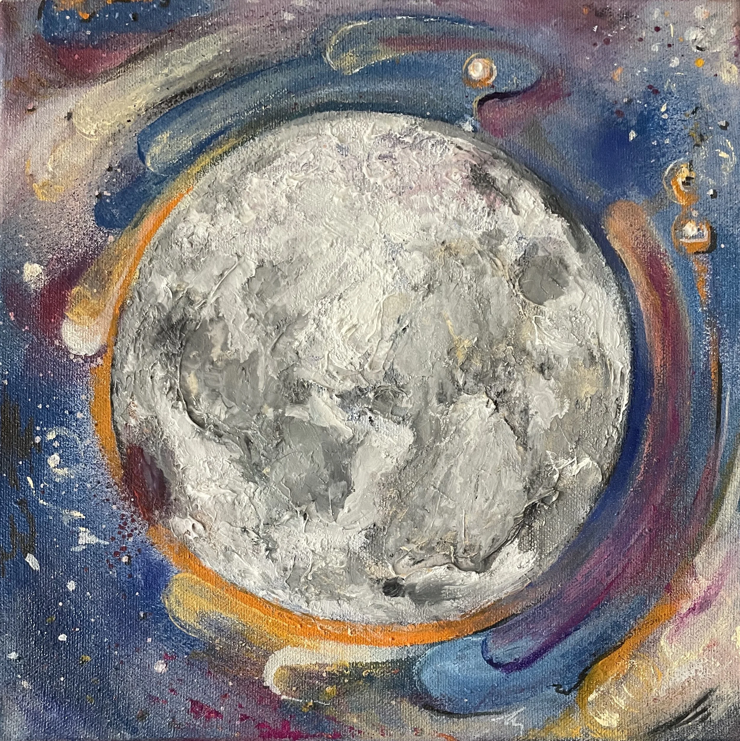 Painting of a Full Moon