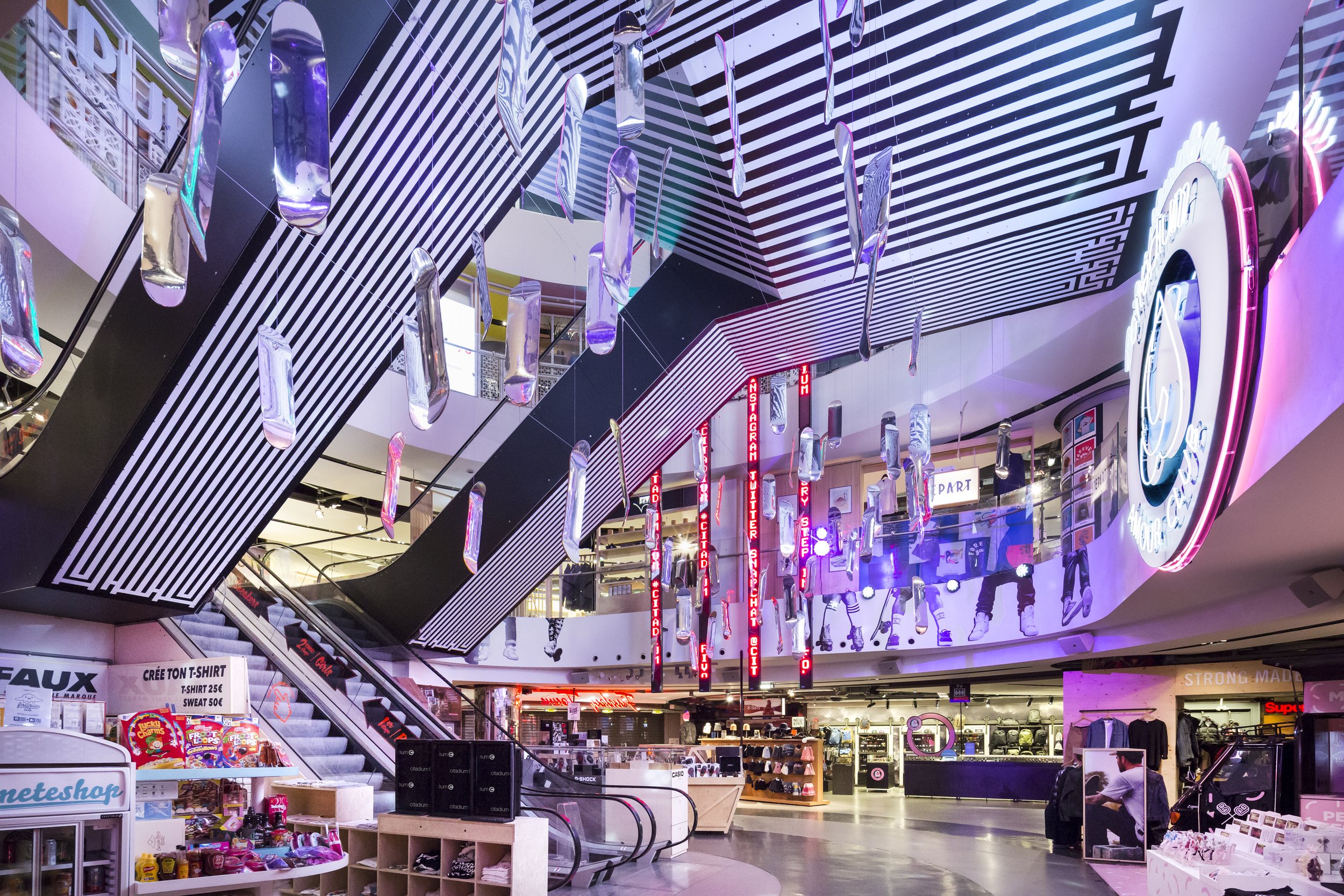 Citadium shop, logotype brand identity buronouvo Lionel Massias Neville Brody