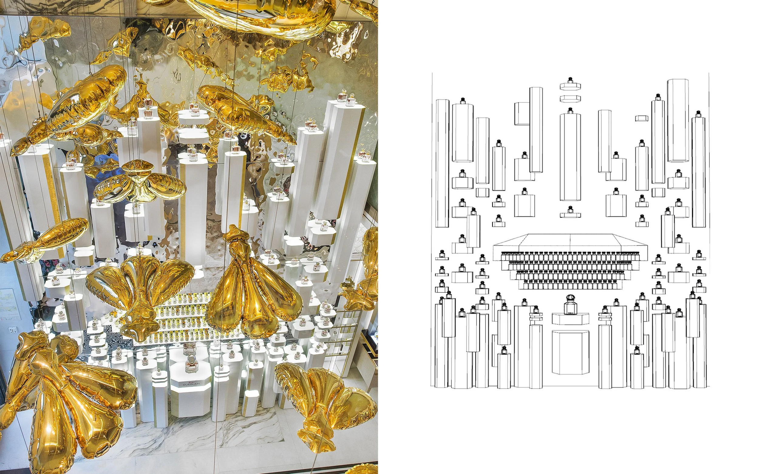 Guerlain orgue à Parfums Champs Elysées paris