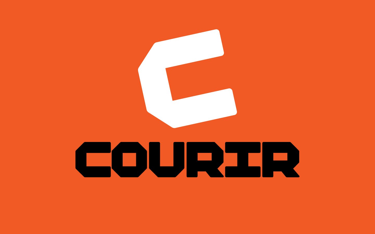 Courir shop, logotype brand identity buronouvo Lionel Massias Neville Brody