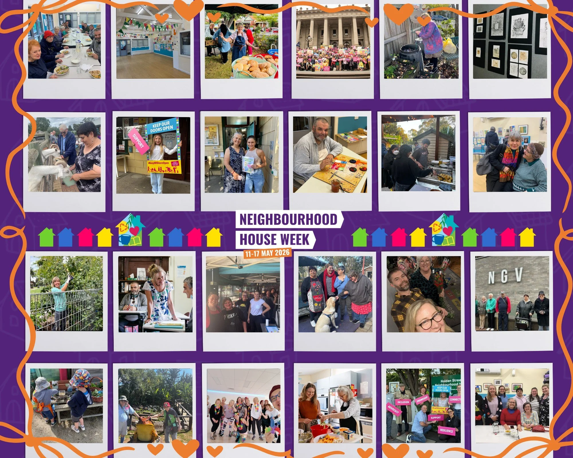 🎉 It&rsquo;s officially Neighbourhood House Week! 🎉

This week is all about celebrating the places that bring communities together- and the people who make them so special 💛

Neighbourhood Houses play such an important role in our communities ever