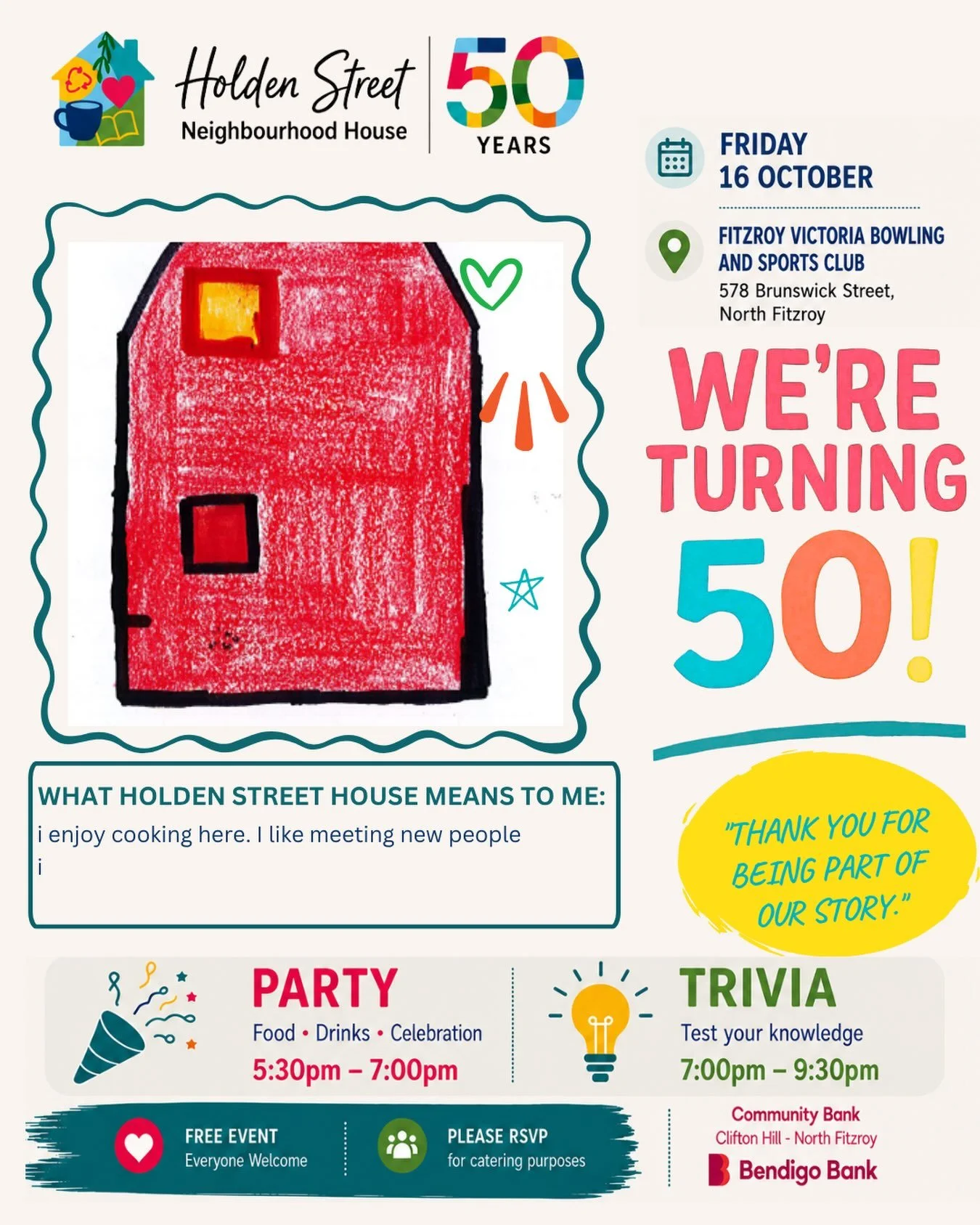 🎨 Another Holden Street 50th invitation has landed!

This time, we&rsquo;re thrilled to share the invitation created by Liam, one of the Year 12 students taking part in our Learning for Impact program.

Learning for Impact has been such a wonderful 