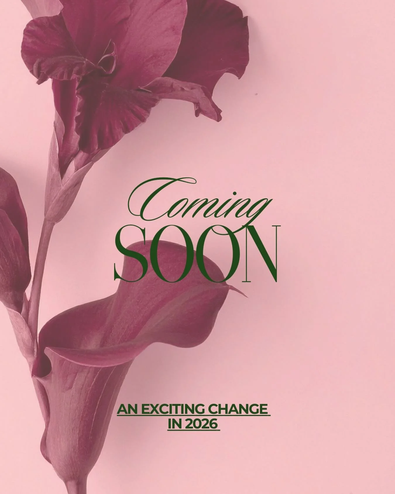 Something exciting is coming in 2026! 

We can&rsquo;t wait to share the news with you all very soon&hellip;..