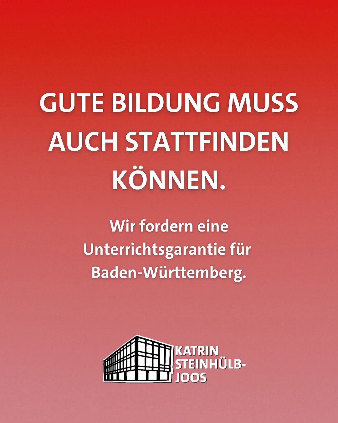 📉Nur jede*r zweite Referendar*in im gymnasialen Lehramt wird dieses Jahr übernommen. Das ist ein echtes Armutszeugnis.
🎓Die Landesregierung lässt angehende Lehrkräfte im Stich und gefährdet damit die Zukunft unserer Schulen. D