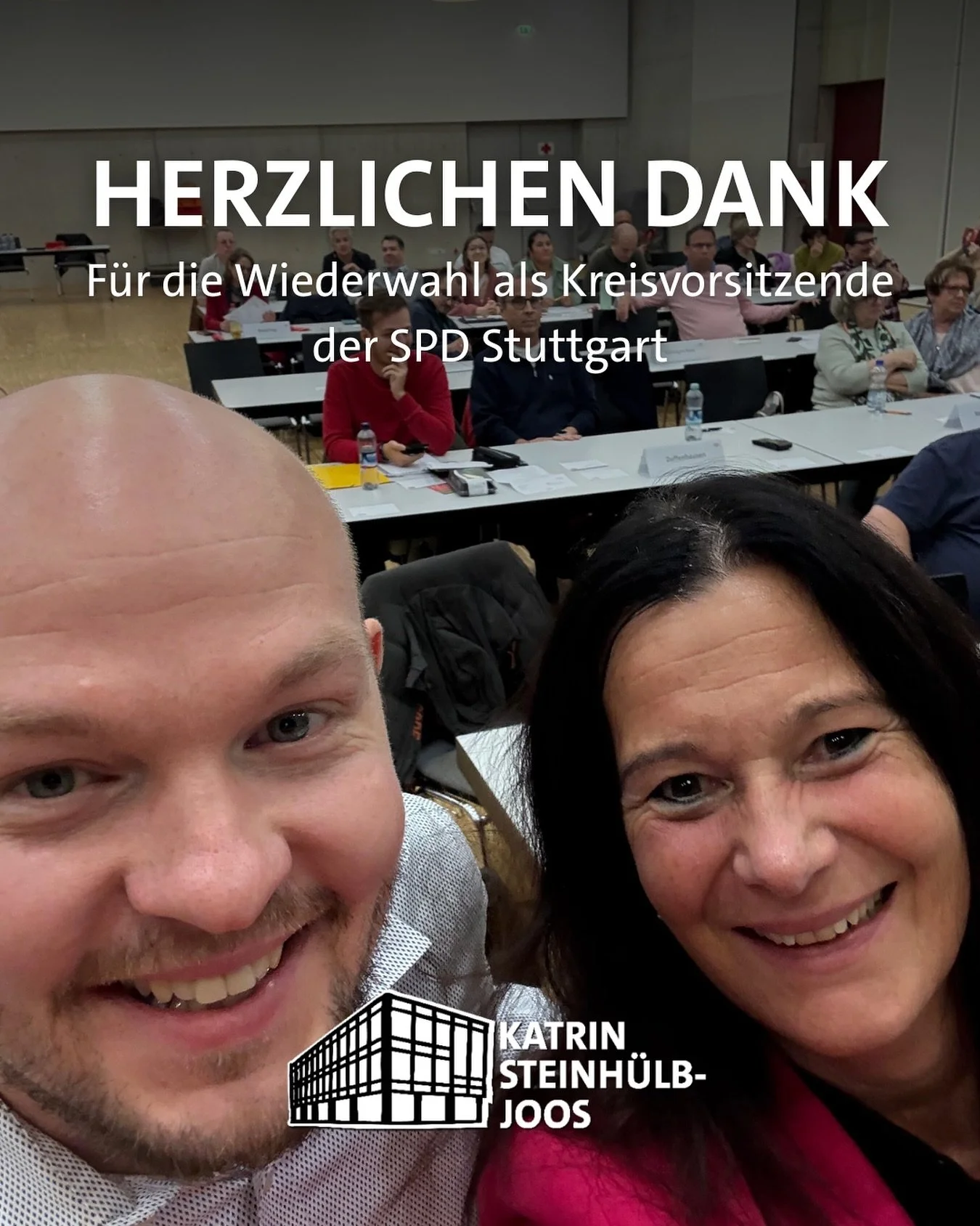 🎉Vielen Dank für das Vertrauen! Ich freue mich sehr über meine Wiederwahl als Kreisvorsitzende der SPD Stuttgart – gemeinsam mit meinem Co-Kreisvorsitzenden Felix Goldberg und einem großartigen Vorstandsteam.
💪In den näc