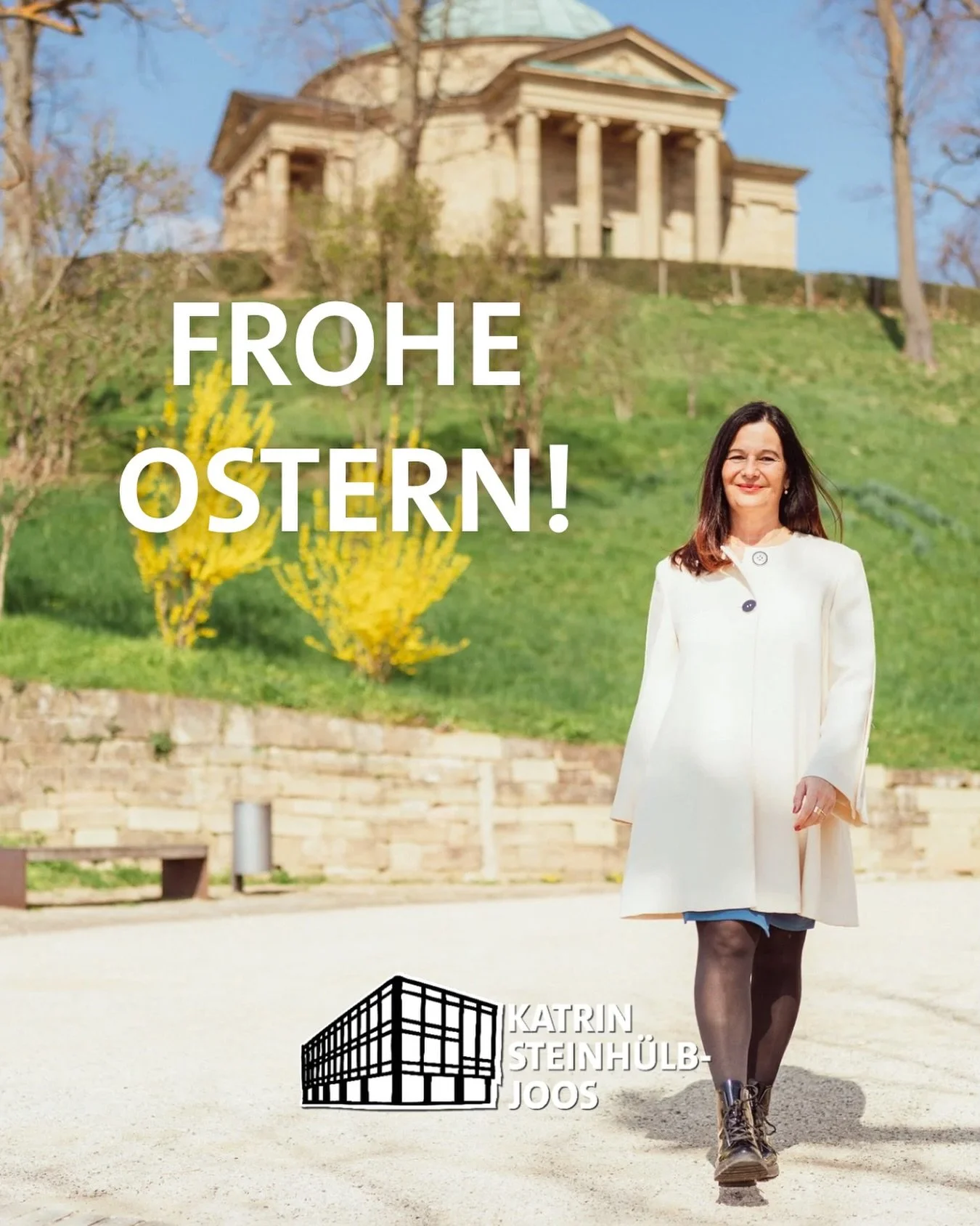 🥚Frohe Ostern!

🐇Genie&szlig;t die Feiertage mit Familie und Freund*innen oder nutzt die Zeit, um euch einfach mal zu erholen.

💪Nach Ostern geht es f&uuml;r mich wieder so richtig los. Ich freue mich, Stuttgart wieder im Landtag vertreten zu d&uu