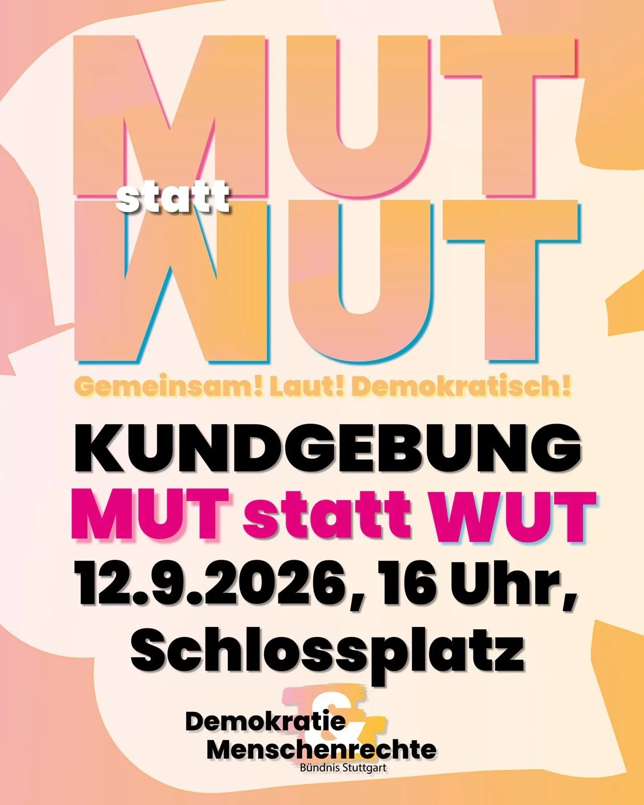 💯Jetzt sind Demokratinnen und Demokraten gefragt!

⌛Denn es ist nicht erst seit dem ersch&uuml;tternden Ergebnis der Landtagswahl in Sachsen-Anhalt f&uuml;nf nach zw&ouml;lf.

❗Kommt zur Kundgebung und setzt ein Zeichen f&uuml;r Zusammenhalt, Vielfa