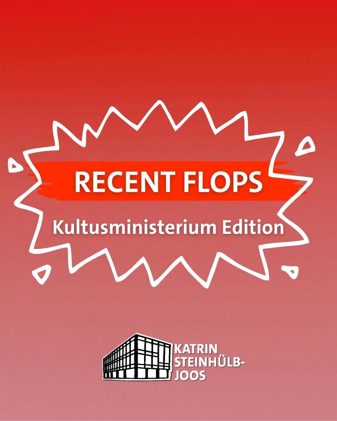 🤦&zwj;♀️Pleiten, Pech und Pannen: so k&ouml;nnte man das vergangene Schuljahr des Kultusministeriums beschreiben.

🏆Die Top 3 der Pannen findet ihr in diesem Post. Ich w&uuml;nsche allen Schulen, Lehrkr&auml;ften und Sch&uuml;ler*innen, dass wir im