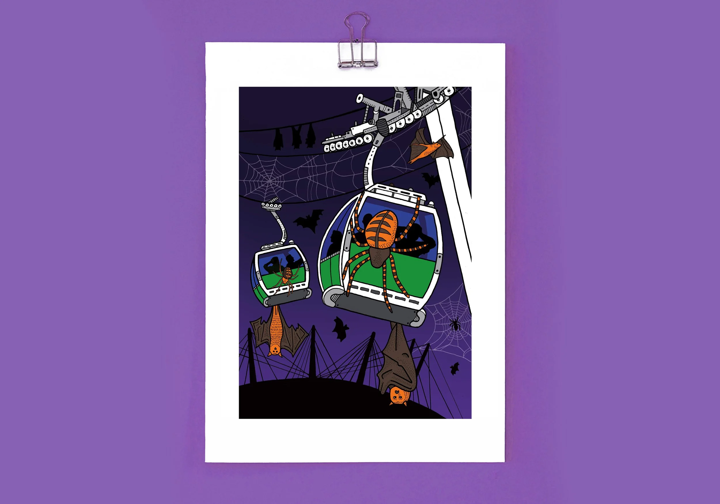 The London Cable Car on Halloween (a British Transport Dystopia)