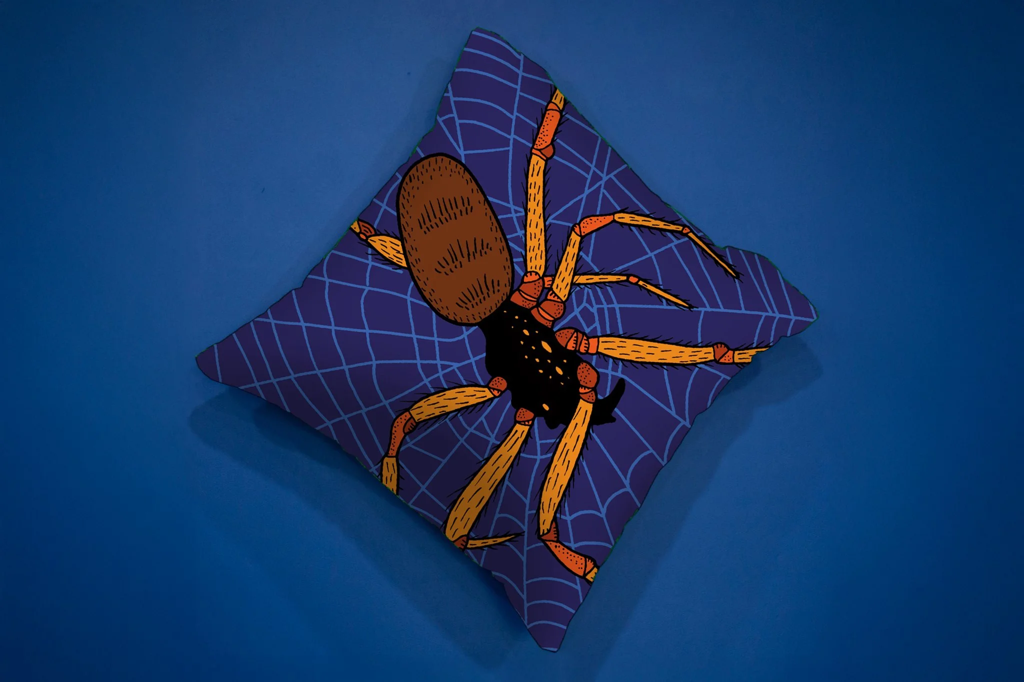 Noble False Widow Spider -  Illustrated Mini Creature Cushion