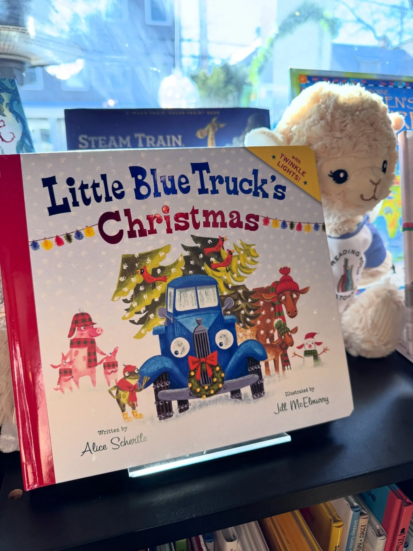 There isn&rsquo;t one child that doesn&rsquo;t love a stuffie and a book together. Cuddle up for winter with a favorite. #bookstore #books #gifts #holiday