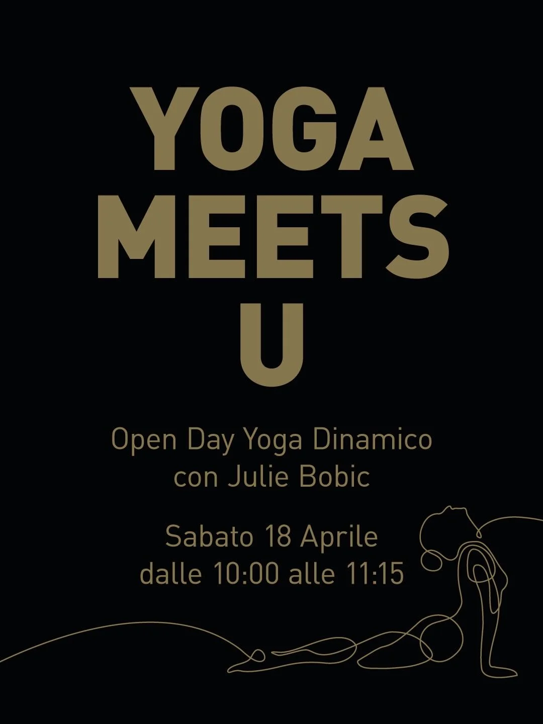 🧩Sei pronto ad aggiungere un nuovo, fondamentale, tassello al tuo percorso verso l&rsquo;equilibrio psicofisico?!? 

☯Lo Yoga si fa largo nel nostro panorama di corsi e noi non  vedevamo l&rsquo;ora di fartelo conoscere!

Sabato 18 Aprile, dalle 10: