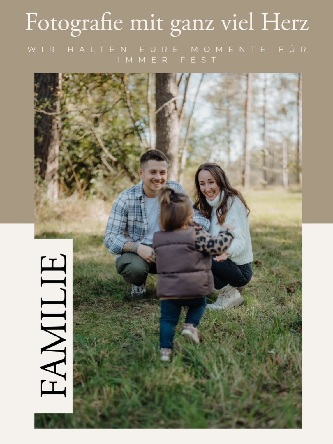 🤍 Paare | Familien | Babybauch | Newborn | Portrait 🤍

Bilder bleiben f&uuml;r lmmer ❤️
Und genau deshalb, ist es so sch&ouml;n, all die wundervollen Erinnerungen f&uuml;r euch festhalten zu d&uuml;rfen 🥹

Wenn Jeder Augenblick beim Shooting mit L