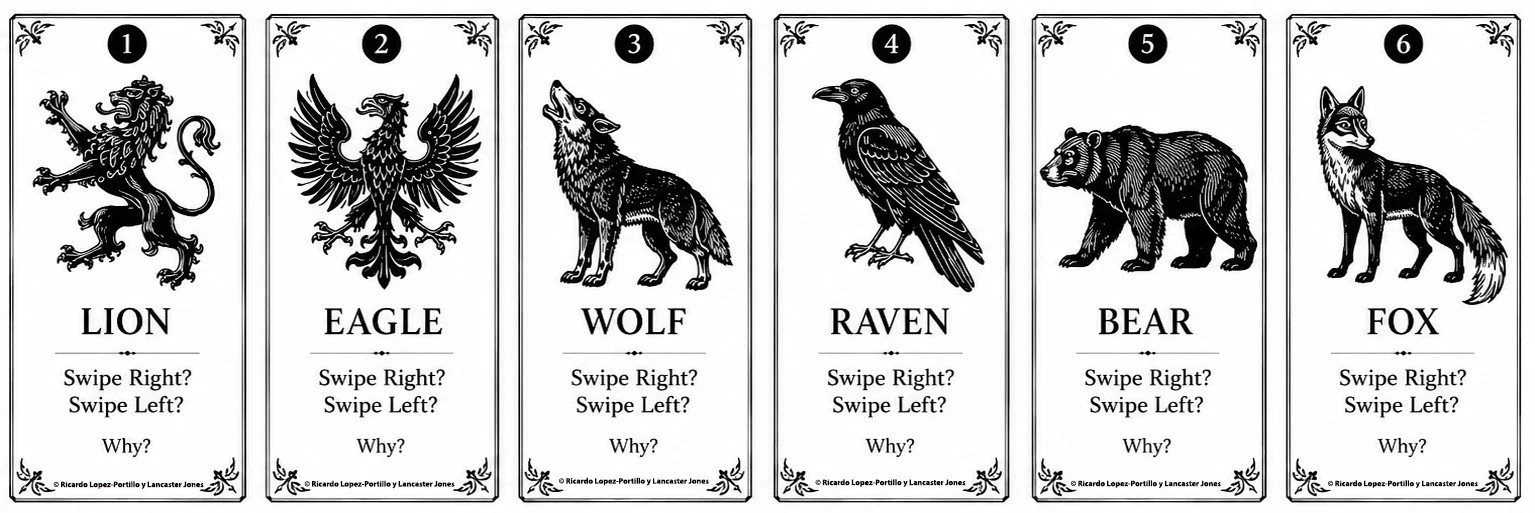 HERALDRY TINDER      Lions, Wolves, Griffins and First Impressions                   A Public History Project