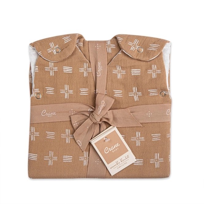 Look at these beautiful wearable blankets by Crane!  They're made from soft, breathable cotton muslin (for warmer weather) or cozy cotton sateen (for slightly cooler nights). Plus, all the prints are adorable and gender-neutral, making them the perfe