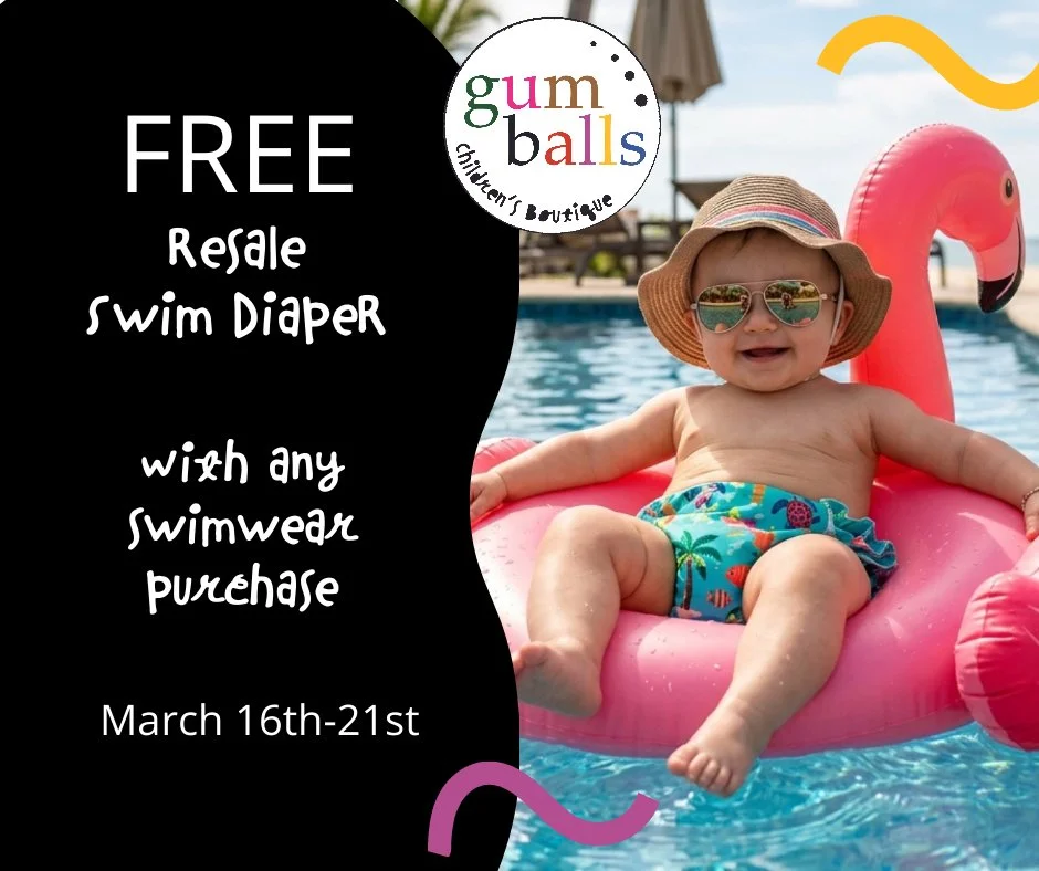 Sunny weather is just around the corner, and before you know it, you&rsquo;ll be packing your beach bags with sunscreen, towels, and snacks! Whether you are prepping for beach days, local splash pads, or hitting the swimming pools, Gumballs is here t