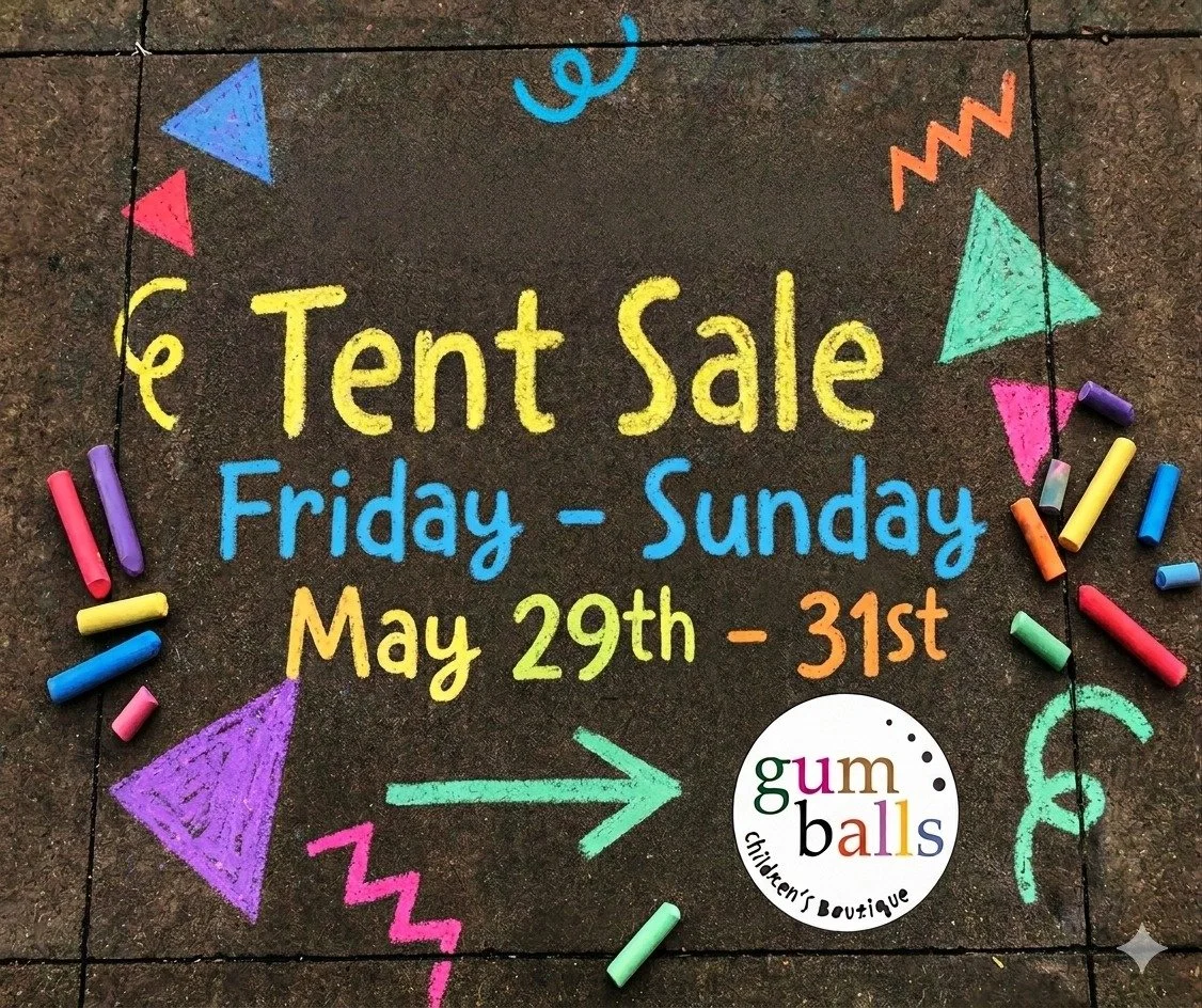 Mark your calendars! We are having our Tent Sale May 29th&ndash;31st. You can shop tons of gently used kids' clothing at least 50% off our already low resale prices.

We&rsquo;ll have sizes all the way up to 10 youth available. Bring the kids and bri