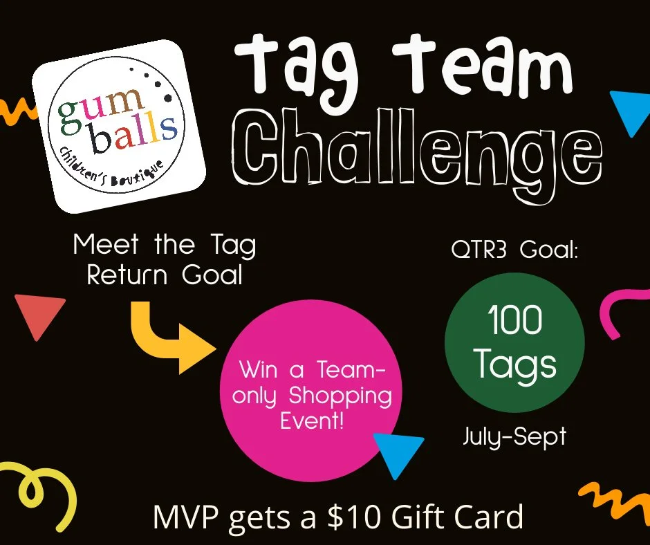 Get ready for the Tag Team Challenge! 🏷️

We love recycling our hang tags, and we&rsquo;re leveling up the rewards. You still get 10 cents off for every tag you return, but now we&rsquo;re working together for even bigger prizes!

How it works:

The