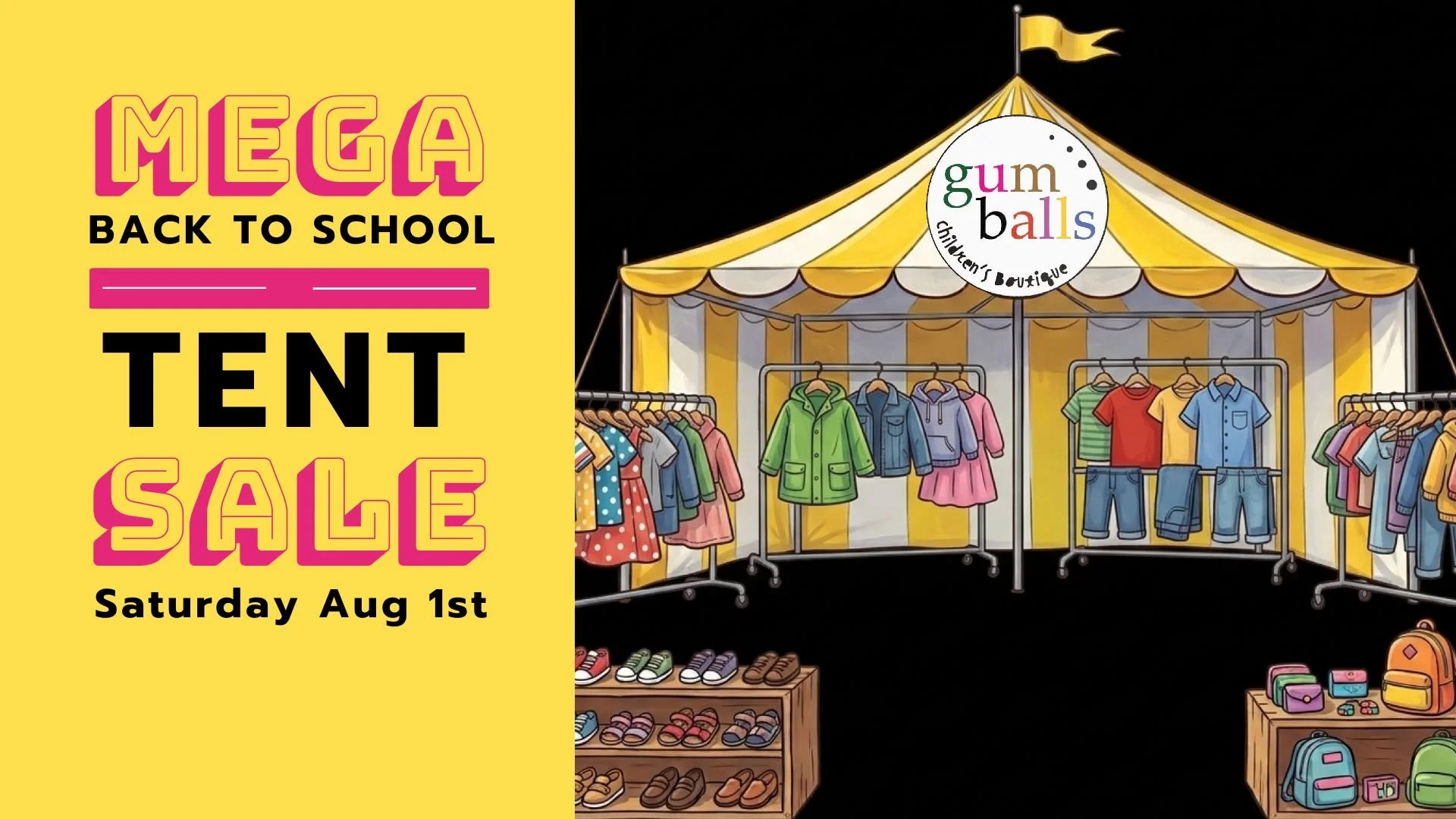 Back To School Tent Sale
