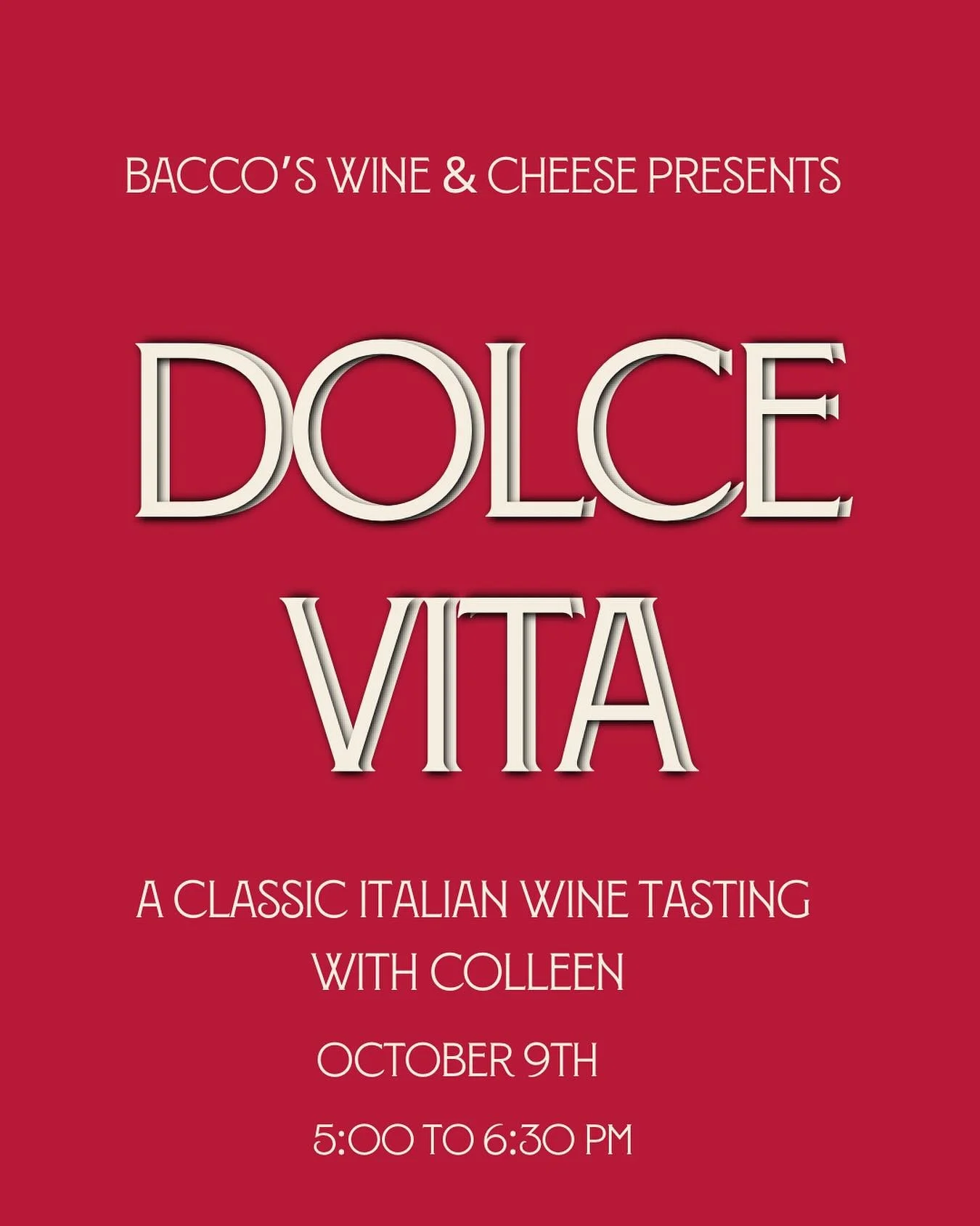 Tomorrow!
We&rsquo;ve heard the clarion call for fall weather, so we&rsquo;re heading north &mdash; to the Alpine corners of Italy &mdash; for a tasting with Colleen from @dvwineimports.

Heads up: we&rsquo;re starting a little later this week at 5:0