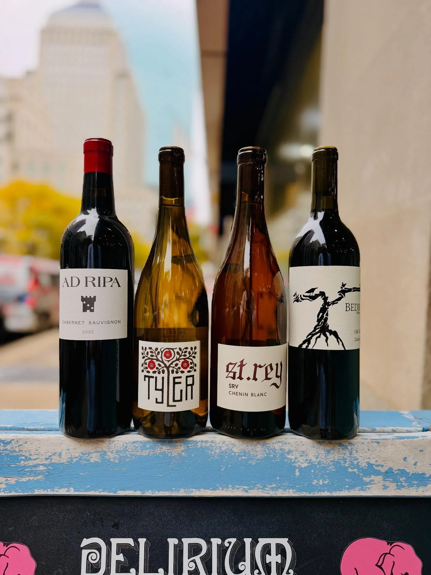 California wine is just a state of mind, man! Beat back with be gloomy grays and come by tonight from 4:30 to 6:30 to try some excellent wines from the likes of @haarmeyerwinecellars , @tylerwinery , @adripawines , and @bedrockwines. These are the Ca