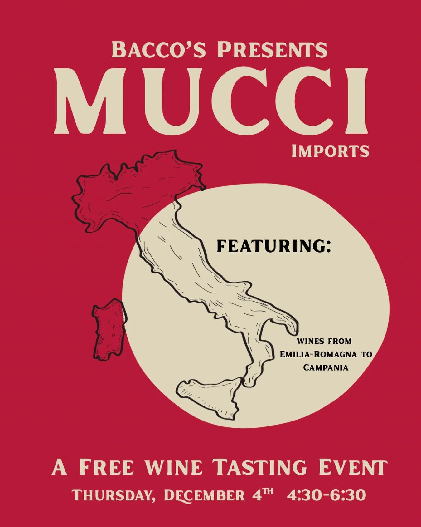 This Thursday we&rsquo;re throwing it back to the homeland with a free tasting featuring our friend James from @mucciimports.

We&rsquo;ll be popping the cork on one of our unsung favorites &mdash; Pignoletto Frizzante &mdash; alongside some beautifu