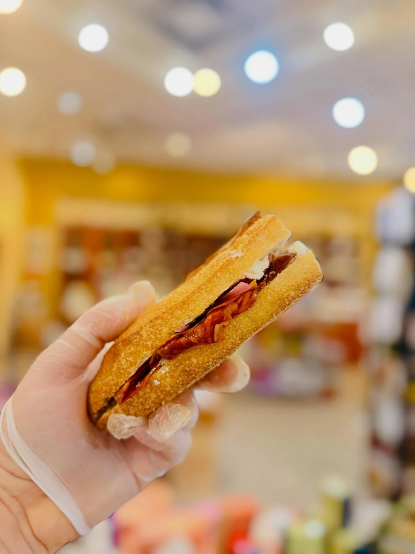 New grab-and-go sandos alert 🚨

PAX ROMANA: Whipped @richeeses  ricotta &amp; @essexstcheese Lesbos Feta, @ferminiberico chorizo, pickled red onions, honey drizzle&mdash;our Roman Empire (you&rsquo;ll understand when you taste it)

TERRA FIRMA: Whip