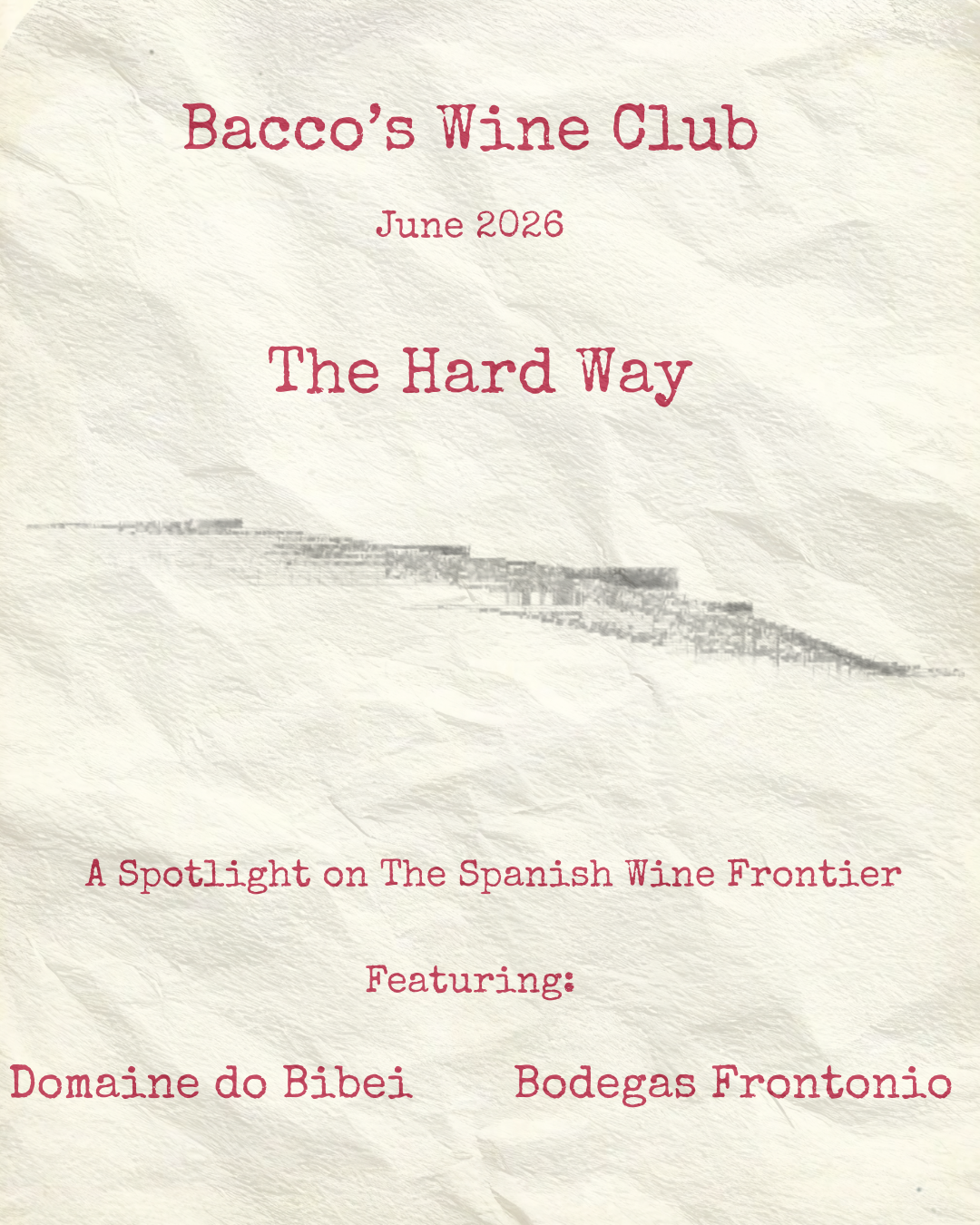 Bacco’s Wine Club June 2026 